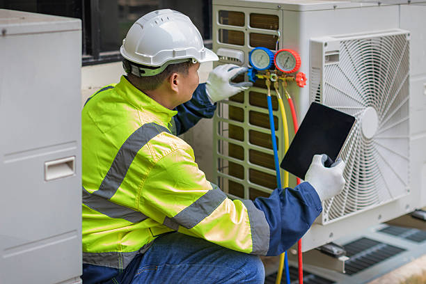 Professional Hvac technician working in Alma, MI